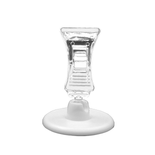 迷你夹子吸盘夹万向固定小号双头夹子粘贴磁铁圆盘广告夹价格标签透明标价牌货架奶茶店标价牌贴墙摆摊展示架