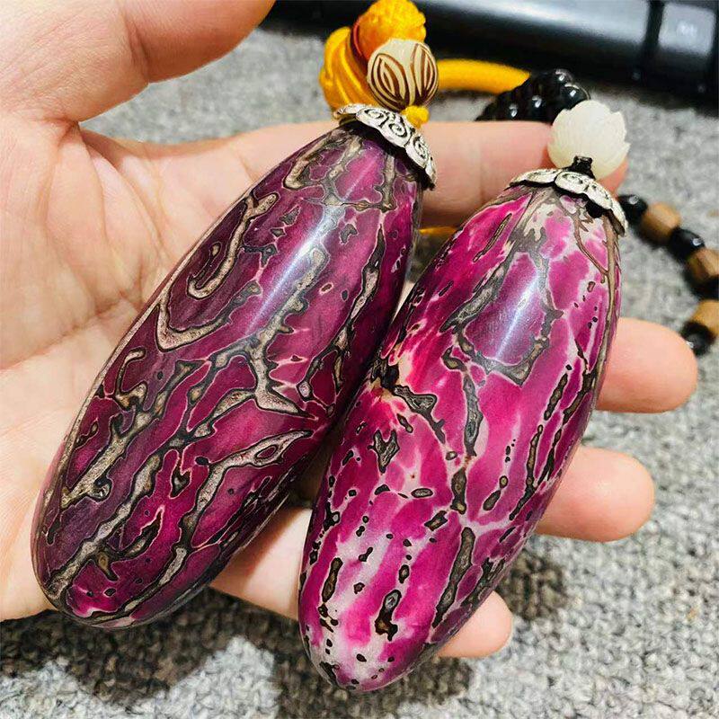 高档千眼菩提子成品大果彩色果红绿黄紫色三色钥匙扣车挂件手把件