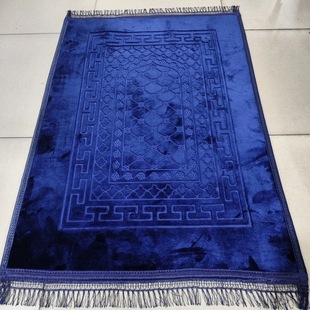 新款机器纺织加宽地毯地垫轻奢毯子便携式祈祷流苏礼拜加厚印花