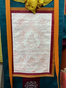 德格印经院藏纸手工唐卡释迦牟尼多尊