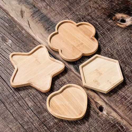 复古手工DIY拼图竹木茶托