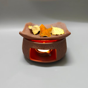 复古香薰炉子蜡烛加热温茶炉底座提香器煮茶炉明火烤橘子炉温茶器