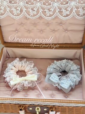 DreamRecall原创设计发圈 大肠圈发圈 DIY手作蕾丝发圈肠圈发饰