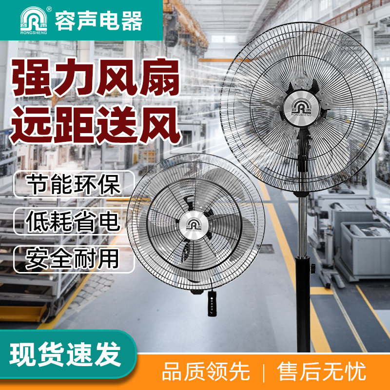 容声电风扇家用空气循环扇电风扇清凉扇轻音低噪立式落地扇大风力