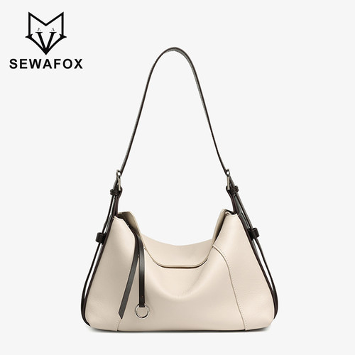 SEWAFOX真皮通勤女包秋季新款