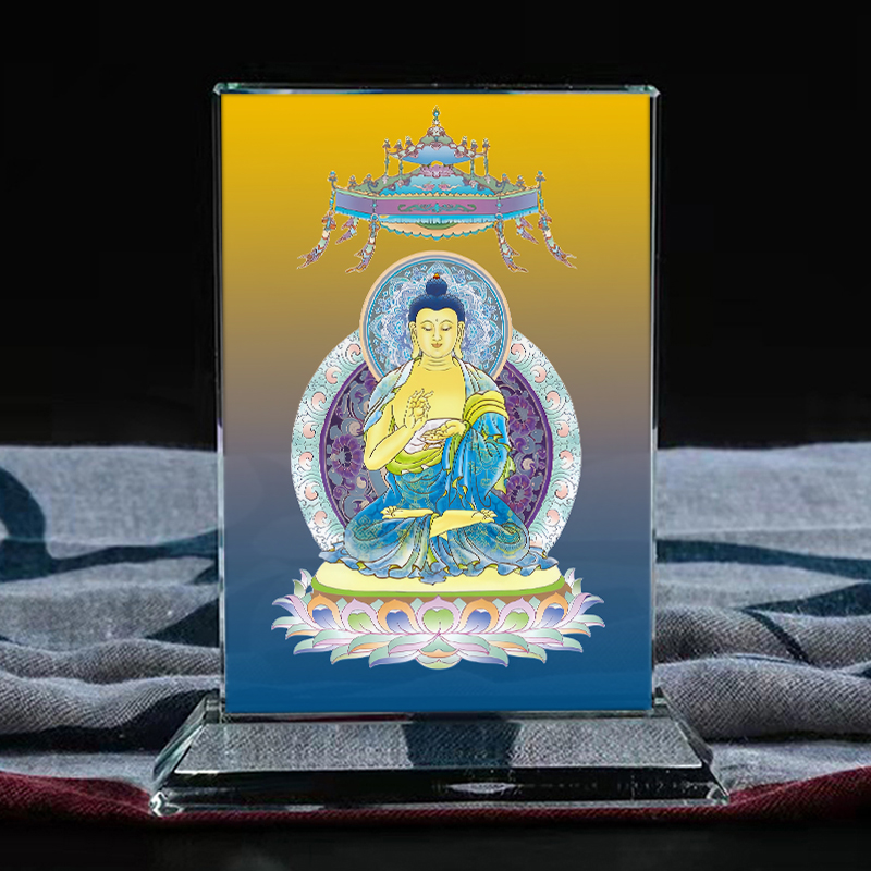 南无离怖畏如来佛画像水晶摆件