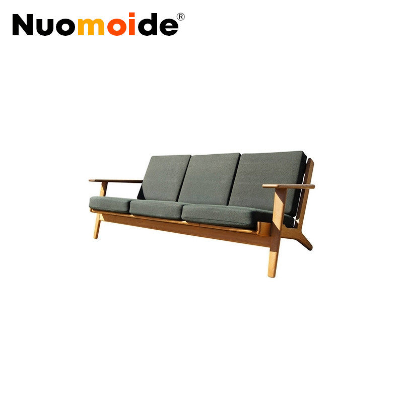 诺曼邸北欧实木 设计师家具 GE290 3-seater chair/三座布艺沙发