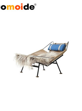 诺曼邸经典设计师家具 FLAG HALYARD CHAIR羊毛沙发椅 创意躺椅