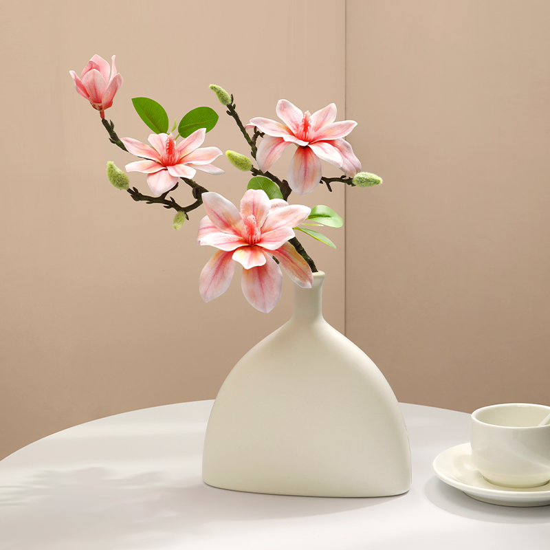 玉兰花假花仿真花摆设客厅餐桌