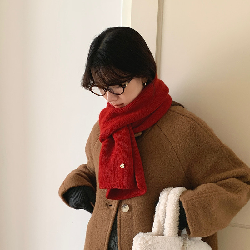 100%美利奴纯羊毛围巾女冬季百搭红色加厚保暖针织围脖男节日送礼,服饰配件/皮带/帽子/围巾,围巾/丝巾/披肩,淘宝优惠券,粉丝福利购,淘宝优惠卷
