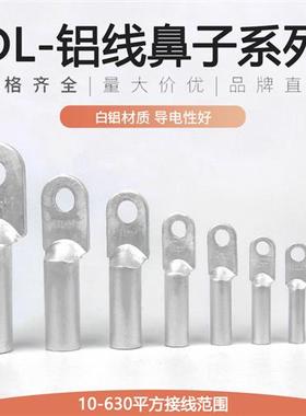 铝线鼻子DL-10/16/25/35/50/70/95/185/240平方铝接线端子铝线耳