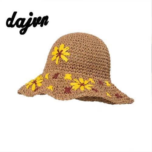 DAJUN大俊 小雏菊拉菲草帽度假出游渔夫帽