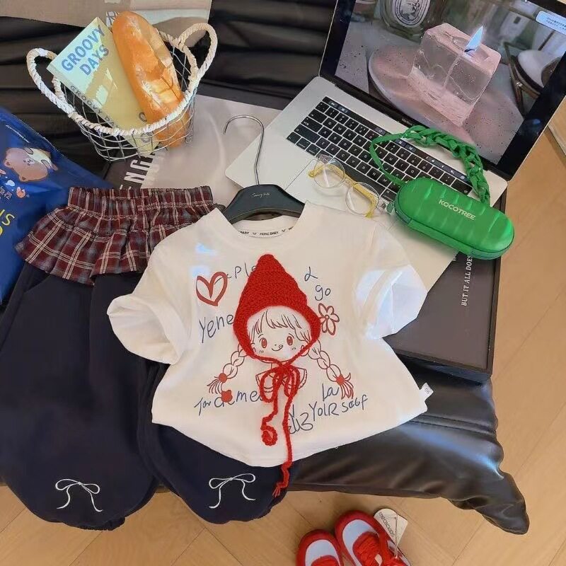 女童短袖t恤夏款2026新款洋气女孩休闲衣服夏装儿童半袖上衣童装