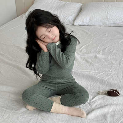 秋冬儿童秋衣秋裤300g舒绒套装男宝女孩无骨家居服长袖无骨睡衣