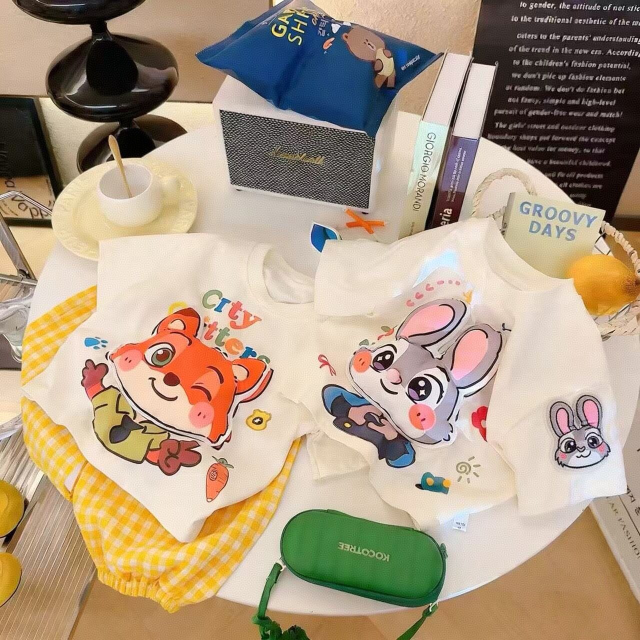 儿童纯棉短袖2026夏季新款男童女童宽松韩版卡通立体玩偶T恤