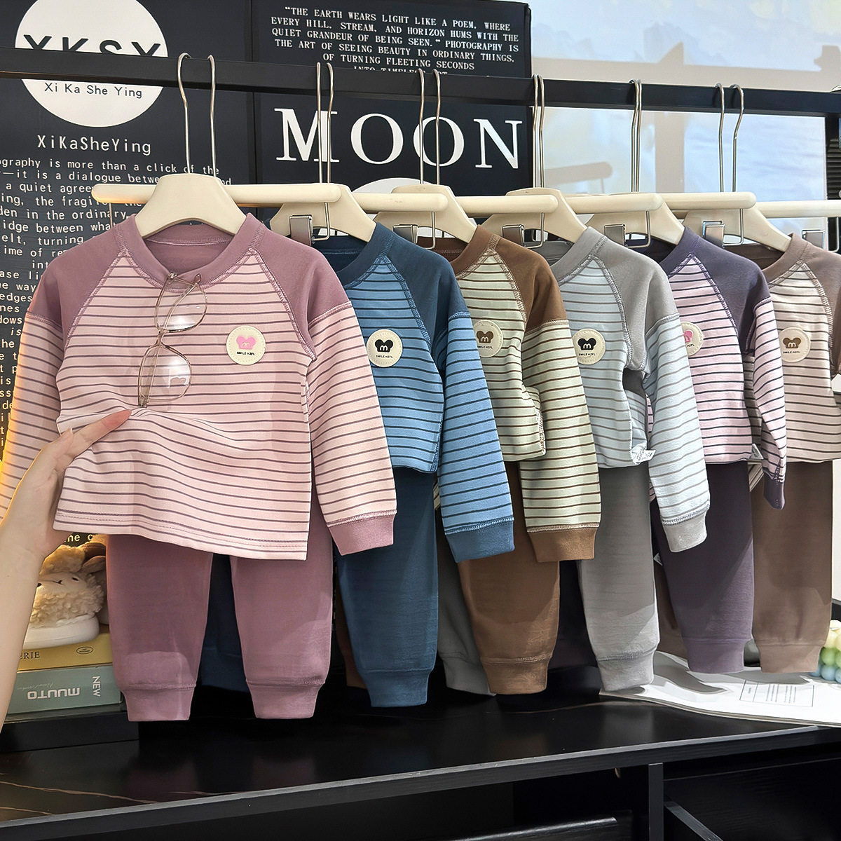 儿童家居服套装秋冬新品男童德绒秋衣秋裤女童衣服宝宝保暖睡衣