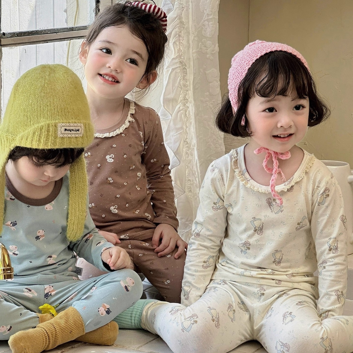 秋季儿童秋衣秋裤套装男童女童纯棉内衣套装a类莱卡棉家居服睡衣