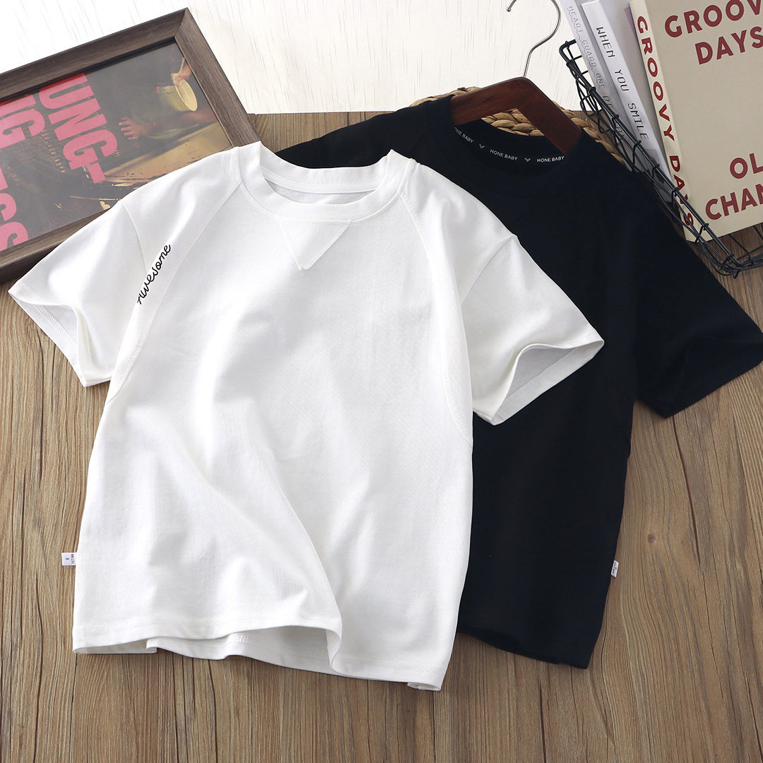 2026儿童夏季新款纯棉短袖T恤男童打底衫薄款宝宝百搭童装上衣