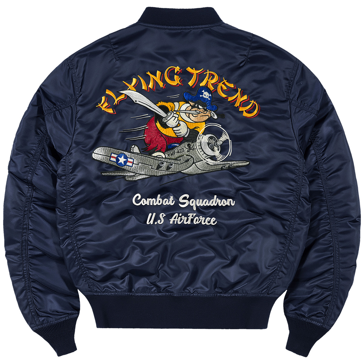 VIP男大码潮牌刺绣飞行员夹克