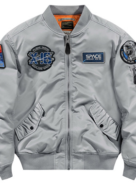 VIP冬季ma1飞行员夹克男加厚棉衣宇航员太空服刺绣棒球服外套潮牌