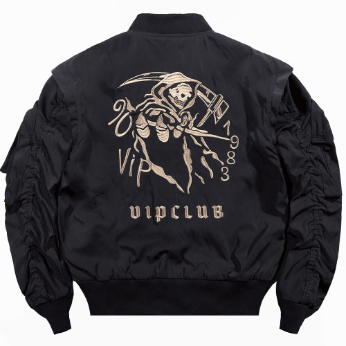 VIP工装飞行夹克刺绣棒球服外套