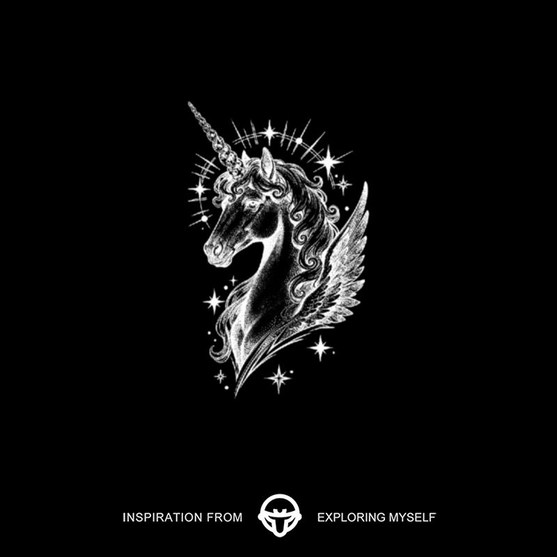 再变 星角兽草本果汁独角兽纹身贴女高级感贴纸防水防汗知性原创