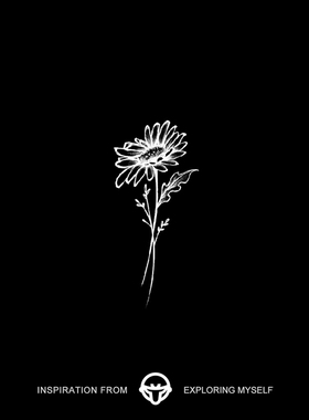 再变草本纹身贴雏菊花卉原创