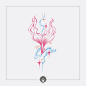 再变 鱼尾彩色防水少女高级感纹身贴女清新甜美浪漫 星光起舞个性