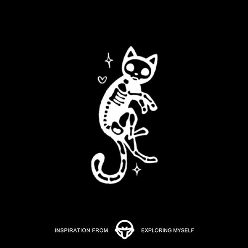 再变 骨喵星草本纹身贴防水防汗持久搞怪猫咪可爱贴纸女胸口锁骨