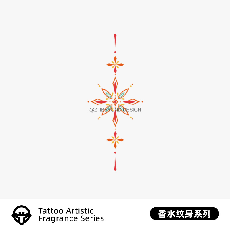 再变花星彩色香水纹身贴