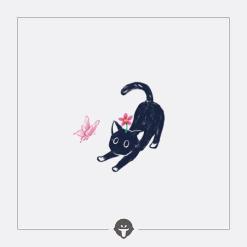 再变纹身贴机灵猫女彩绘卡通