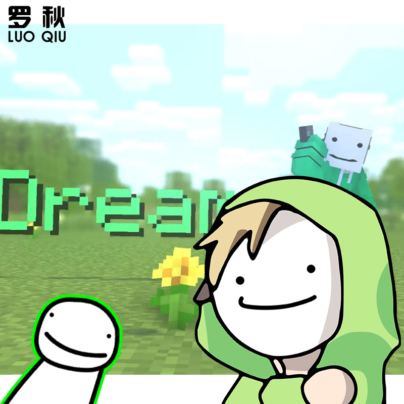 我的世界大神dream游戏dreamwastaken短袖t恤衫男女纯棉半袖衣服