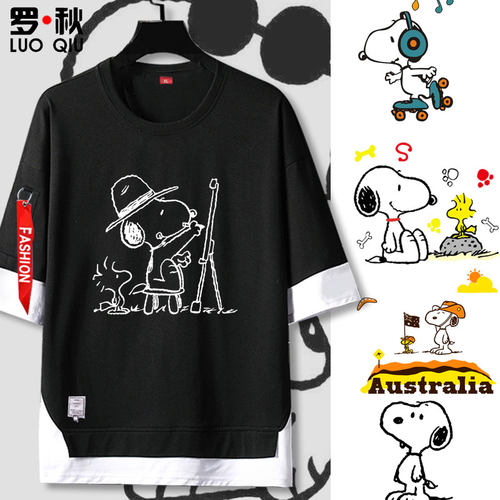 史努比t恤短袖夏季休闲动漫周边
