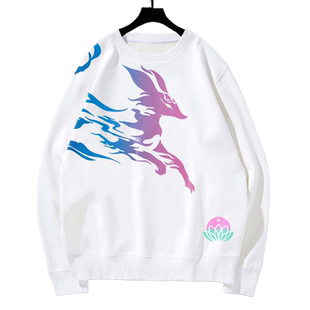 绽灵节灵魂莲华联盟狐狸锤石千珏游戏周边圆领卫衣服男女加绒长袖