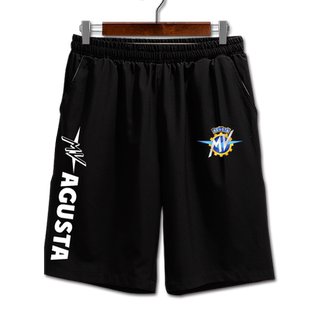 奥古斯塔MV Agusta机车摩托车爱好者速干短裤男骑行运动5五分裤子