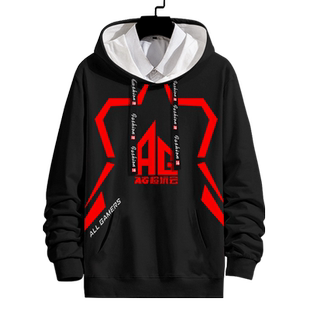 AG超玩会战队队服游戏KPL梦泪同款全幅连帽卫衣男外套比赛服帽衫