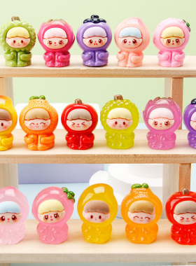 卡通水果崽崽盲袋摆件