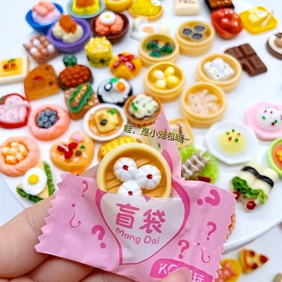 网红文字盲袋微缩迷你过家家玩具