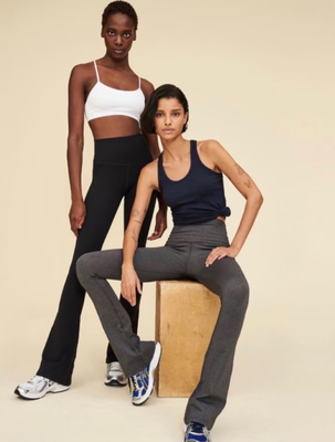 Splits59 2025春夏新款女士中高腰八面弹力细腻柔软喇叭裤瑜伽裤