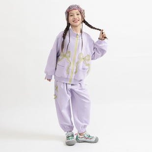 boxboxbox童装 秋上新 甜美蝴蝶结卫衣卫裤 套装