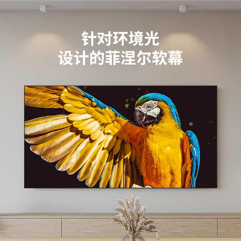 鲸米菲涅尔抗光幕布长焦短焦幕布