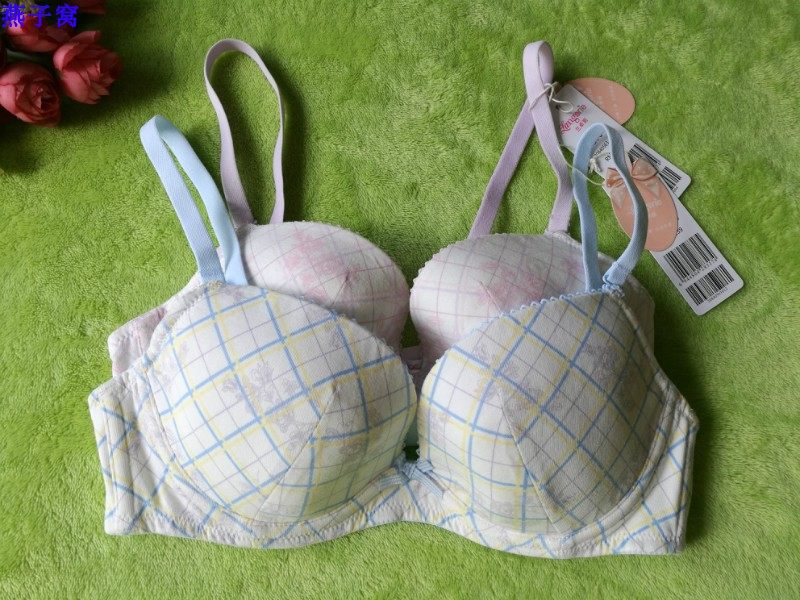 兰卓丽30840563 全棉薄款超软钢圈 小胸文胸 少女内衣