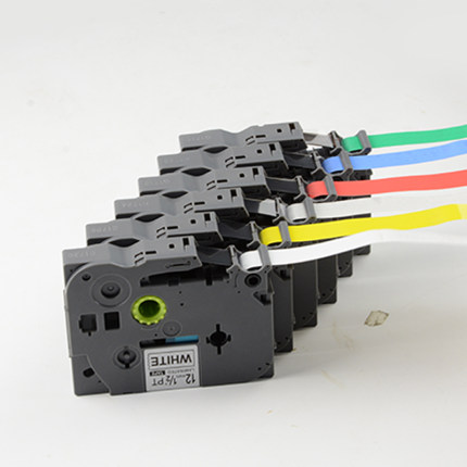 适用兄弟标签机色带12mm9 18 24 36mmPT-D210/E115B打印纸标签带