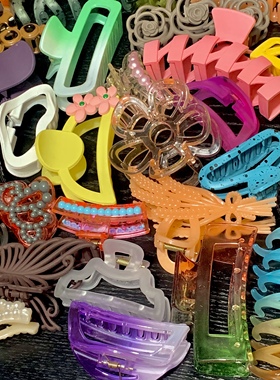 【千奇百怪的抓夹】福利款抓夹女超大号鲨鱼夹发夹花夹子头饰发卡