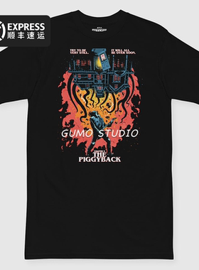 GUMO现货怪奇物语屠夫比利吉他第四季THE PIGGYBACK正版周边T恤