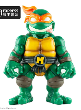 GUMO忍者神龟电影漫画周边橙色米开朗基罗Michelangelo软胶公仔