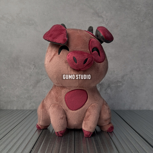 GUMO现货顺丰Fat Nuggets地狱客栈正版毛绒官谷公仔恶魔猪肥块肉