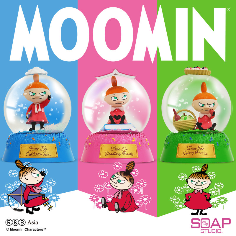 gumo现货moomin姆明一族little my小不点阿美亚美女孩芬兰水晶球