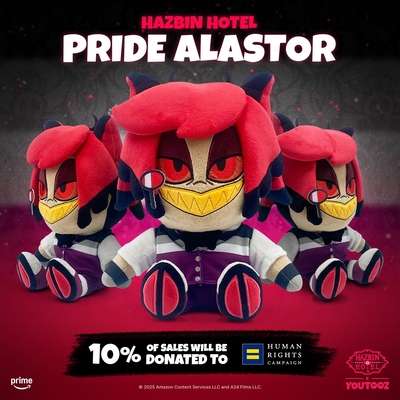 顺丰现货Gumo Pride Alastor阿拉斯托毛绒Hazbin Hotel地狱客栈