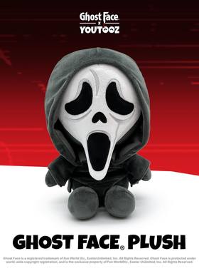 GUMO预售Ghost Face鬼面杀手Scream惊声尖叫正版毛绒玩偶黑色23cm